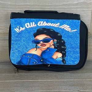 Small Travel Bag Toiletry Bag Hanging Cosmetic Bag Blue